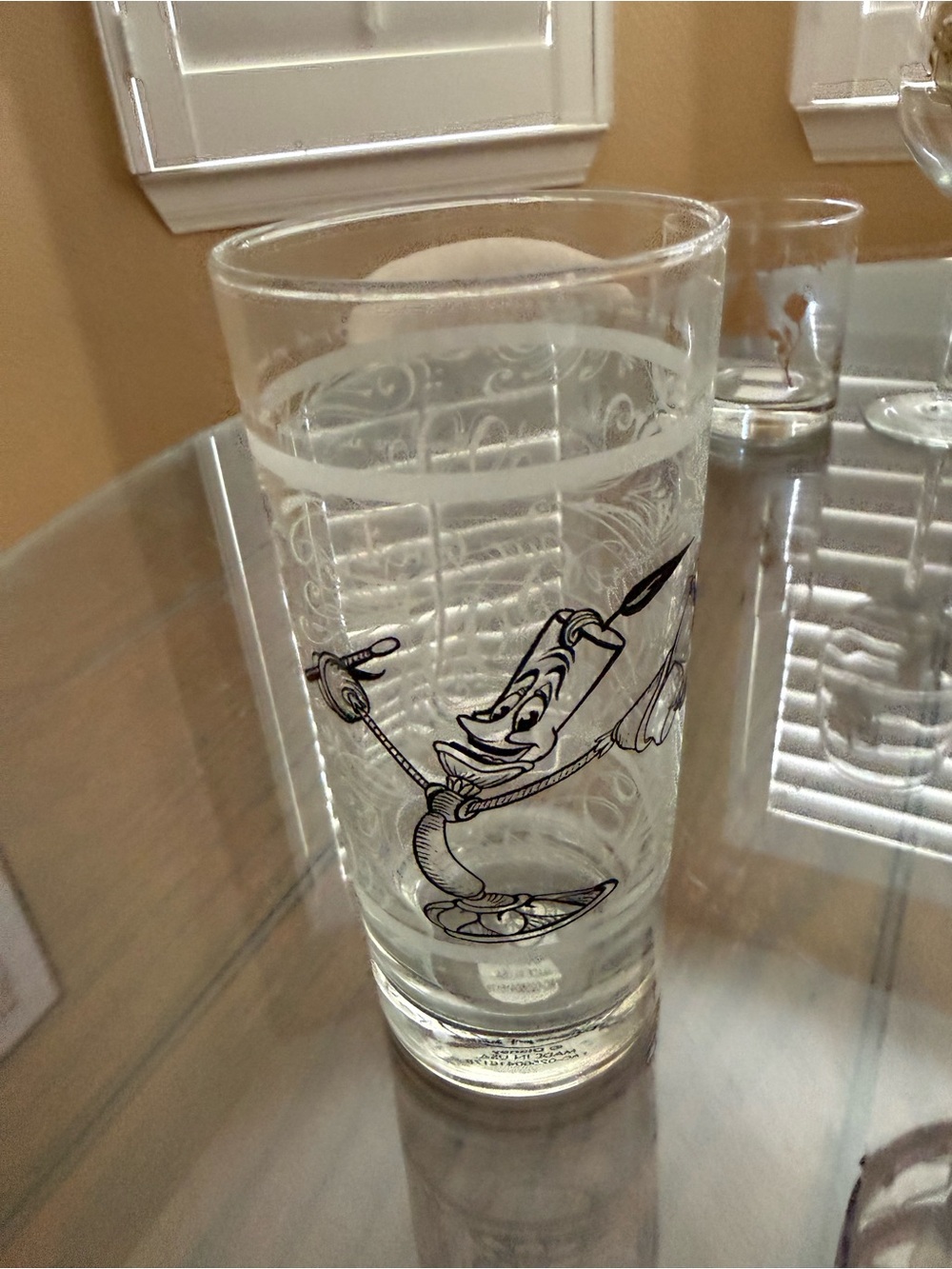 Disney beauty and the beast be our guest Glass Tumbler